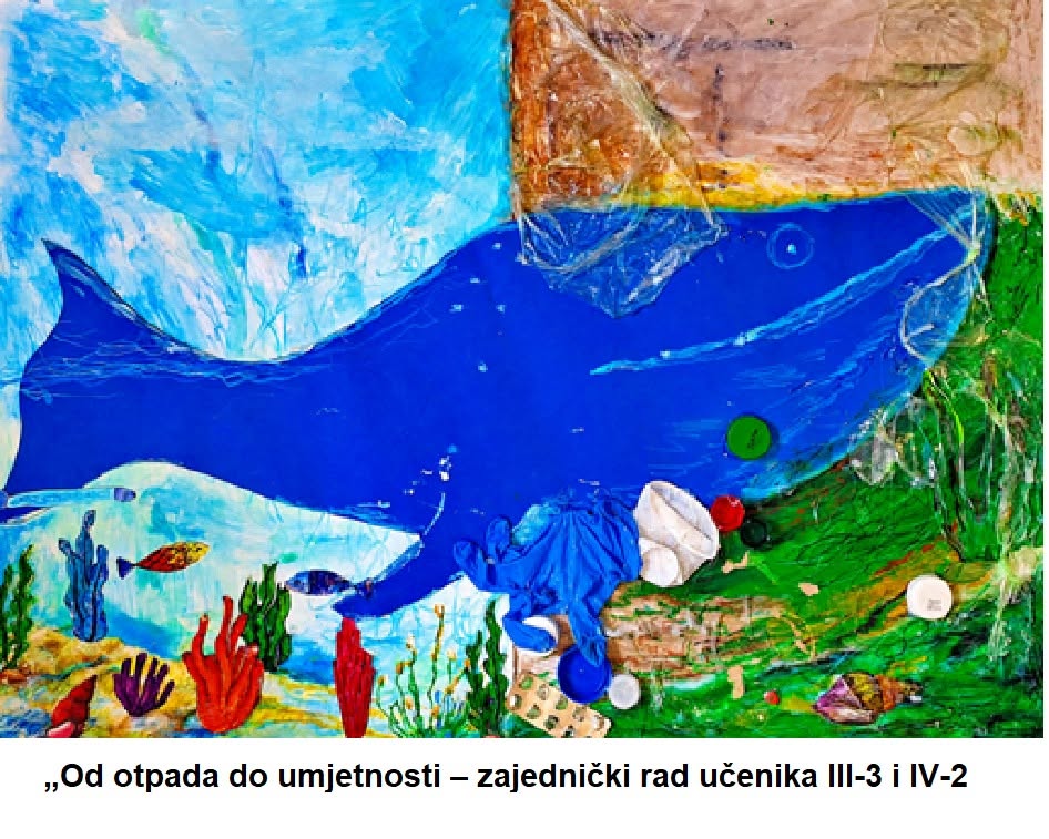 Zajednički učenički rad s motivom plavog kita